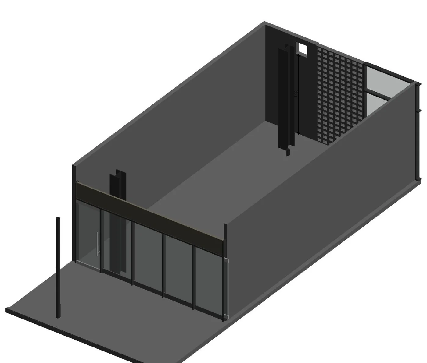 Render del Local 14 en el segundo nivel de SOMA